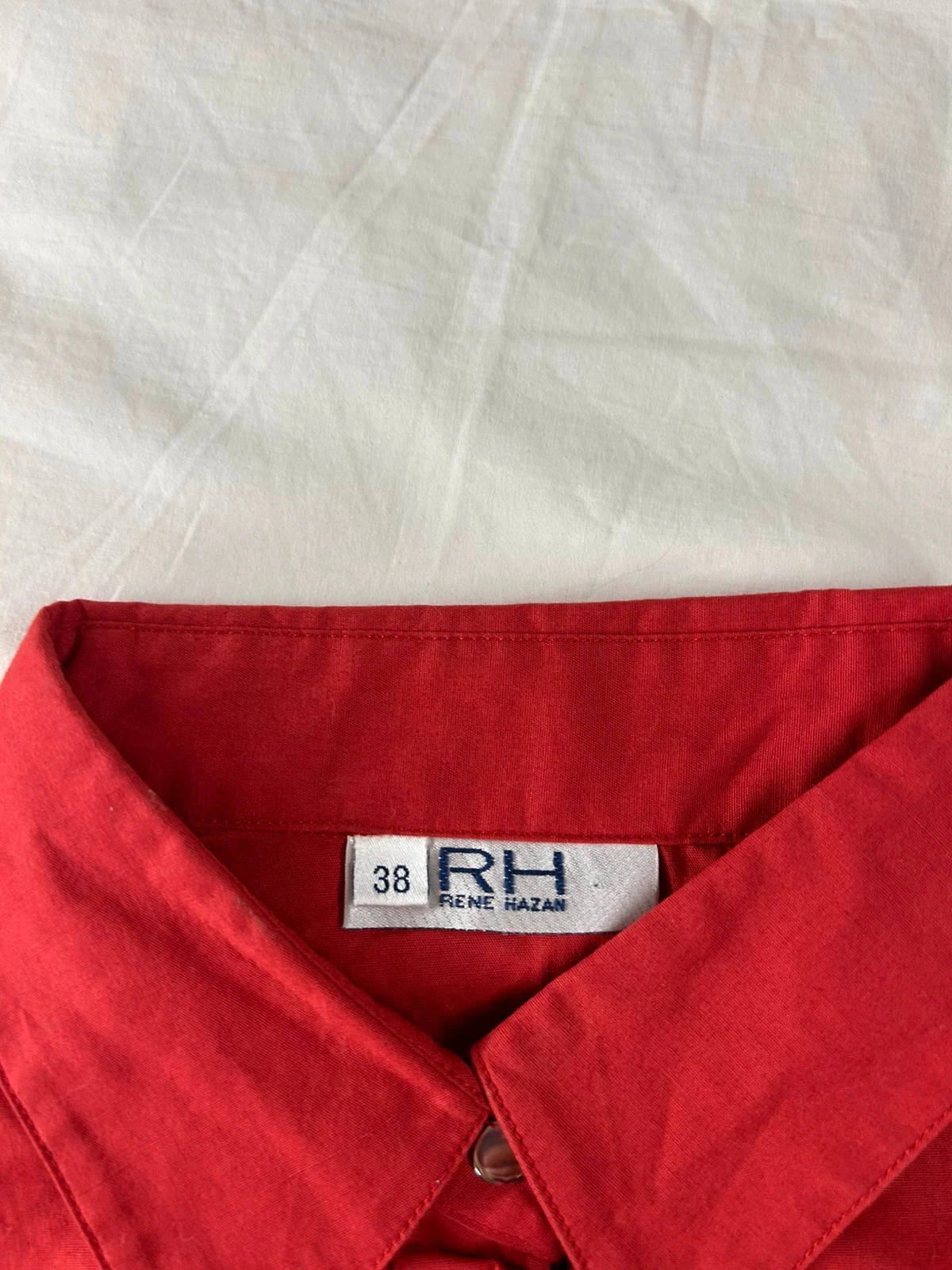 Chemise rouge vintage rh rene hazan – photo 8